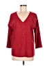 Jade 100% Polyester Burgundy Red 3/4 Sleeve Blouse One size - photo 1
