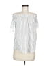 Roommates 100% Cotton Silver Short Sleeve Blouse Size M - photo 1