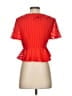 Finders 100% Polyester Red Short Sleeve Blouse Size S - photo 2
