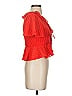 Finders 100% Polyester Red Short Sleeve Blouse Size S - photo 4