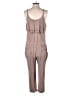 Maude Solid Brown Tan Jumpsuit Size S - photo 2