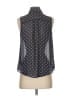AB Studio 100% Polyester Polka Dots Black Sleeveless Blouse Size XS - photo 2