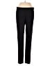 Ecru Solid Black Dress Pants Size 0 - photo 1