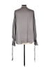 Lush 100% Polyester Gray Long Sleeve Blouse Size L - photo 2
