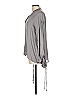 Lush 100% Polyester Gray Long Sleeve Blouse Size L - photo 5