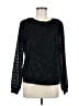 Trina Turk Black Long Sleeve Top Size M - photo 1