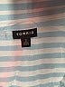 Torrid 100% Rayon Stripes Teal 3/4 Sleeve Button-Down Shirt Size 2X Plus (2) - photo 7