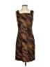 DressBarn Animal Print Brown Cocktail Dress Size 4 - photo 1