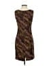 DressBarn Animal Print Brown Cocktail Dress Size 4 - photo 2