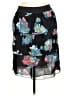 NY Collection 100% Polyester Floral Black Casual Skirt Size M - photo 2