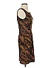 DressBarn Animal Print Brown Cocktail Dress Size 4 - photo 4