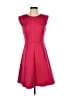 Vince Camuto Solid Red Cocktail Dress Size 4 - photo 1