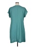 Bebe 100% Polyester Solid Teal Casual Dress Size 1X - photo 2