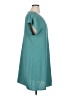 Bebe 100% Polyester Solid Teal Casual Dress Size 1X - photo 4