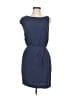 Theory Solid Blue Casual Dress Size 6 - photo 1