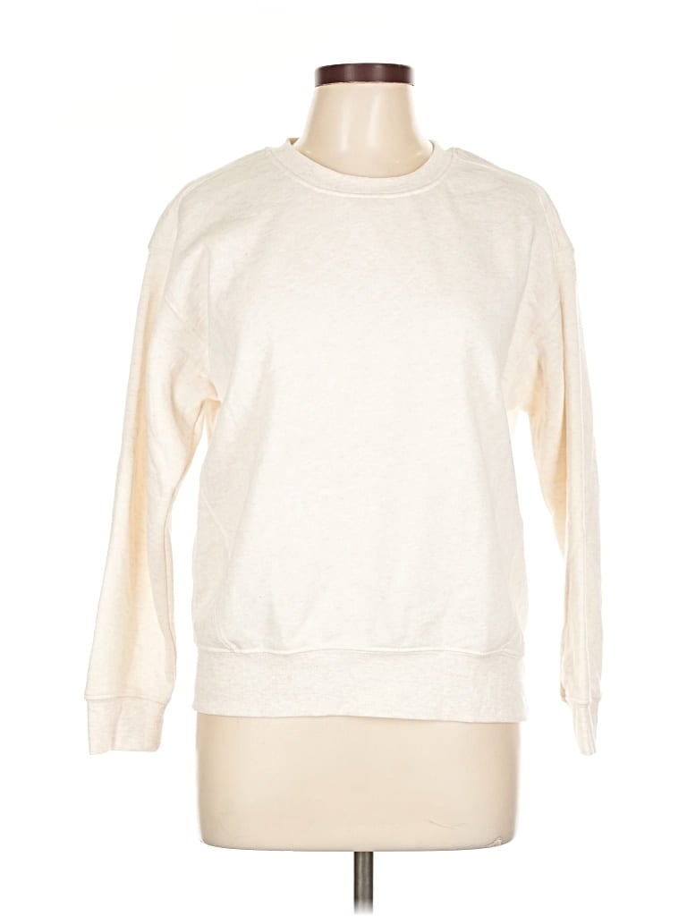 Pre-owned Just Be ... Sweatshirt In White