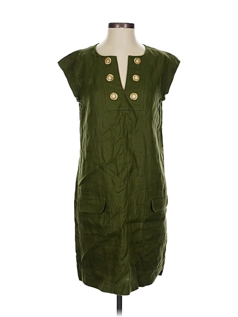 Pre-owned Jcrew Casual Dress In Green