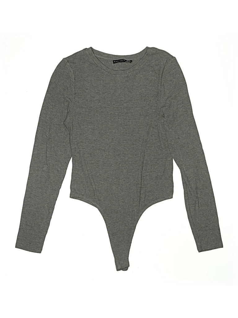 Pre-owned Black Tape_ Bodysuit In Gray