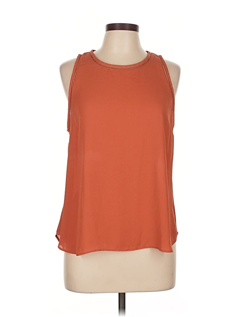 Pre-owned Jcrew Sleeveless Blouse In Orange