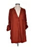Zoa 100% Polyester Orange Casual Dress Size XS - photo 1