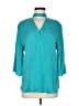 Sandro Teal 3/4 Sleeve Blouse Size M (estimated) - photo 1