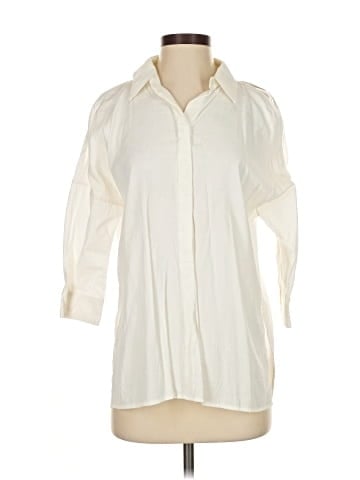 KF/KaufmanFranco Collective 3/4 Sleeve Button-Down Shirt (view 1)