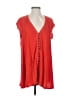 Free People Red Short Sleeve Blouse Size XS - photo 1