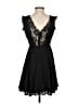 Express 100% Polyester Solid Black Cocktail Dress Size 2 - photo 2
