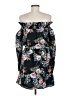 Intermix Floral Black Cocktail Dress Size M - photo 2
