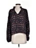 Evereve 100% Polyester Black Long Sleeve Blouse Size XS - photo 1