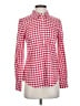 Vineyard Vines 100% Cotton Checkered-gingham Red Long Sleeve Button-Down Shirt Size 0 (estimated) - photo 1