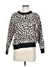 T Tahari Animal Print Black Pullover Sweater Size M - photo 1