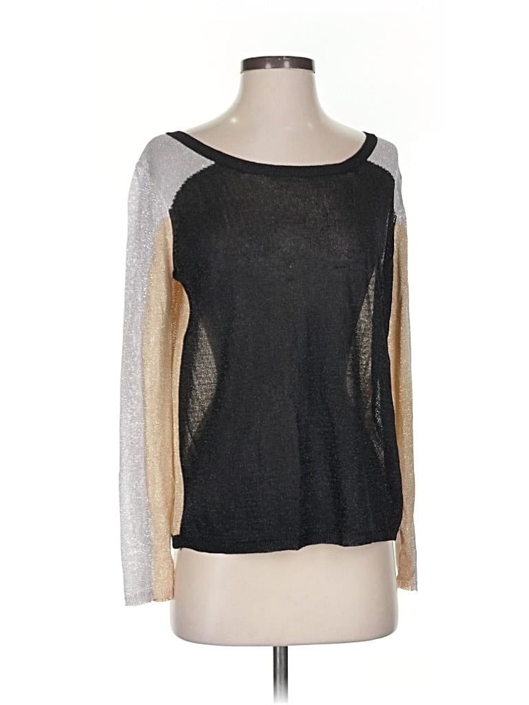 Pre-owned Jealous Tomato Long Sleeve Top Gray Square Neckline Tops