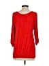 Lyss Loo Red Orange 3/4 Sleeve Blouse Size S - photo 2