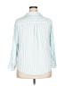 Torrid 100% Rayon Stripes Teal 3/4 Sleeve Button-Down Shirt Size 2X Plus (2) - photo 2
