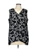 Fever 100% Polyester Black Sleeveless Blouse Size L - photo 1