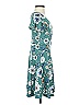 Kaileigh Print Teal Casual Dress Size XS - photo 4