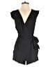 RACHEL Rachel Roy 100% Polyester Solid Black Romper Size 0 - photo 1