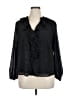 NANETTE Nanette Lepore 100% Polyester Black 3/4 Sleeve Blouse Size XL - photo 1