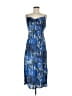 Forever 21 Print Blue Cocktail Dress Size M - photo 1