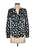 J.Crew 100% Polyester Polka Dots Black Long Sleeve Blouse Size XXS - photo 1