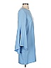 Aqua Solid Blue Casual Dress Size S - photo 4