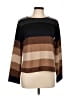 Max Mara 100% Virgin Wool Color Block Brown Cardigan Size L - photo 1