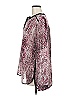 DKNY Jeans 100% Polyester Pink Long Sleeve Blouse Size M - photo 5