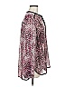 DKNY Jeans 100% Polyester Pink Long Sleeve Blouse Size M - photo 4