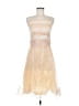 Laundry by Shelli Segal 100% Polyester Ivory Orange Cocktail Dress Size 8 - photo 1