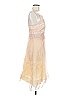 Laundry by Shelli Segal 100% Polyester Ivory Orange Cocktail Dress Size 8 - photo 4