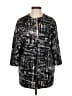 Anne Klein Print Black Coat Size 2 - photo 1