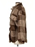 Unbranded 100% Polyester Plaid Brown Coat Size S - photo 5