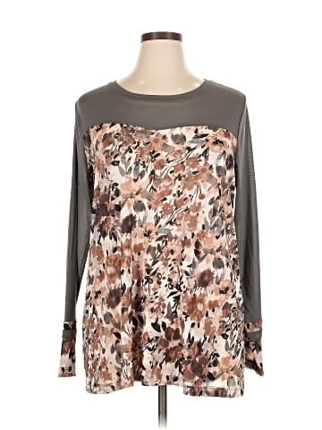 Logo Layers Long Sleeve Blouse (view 1)